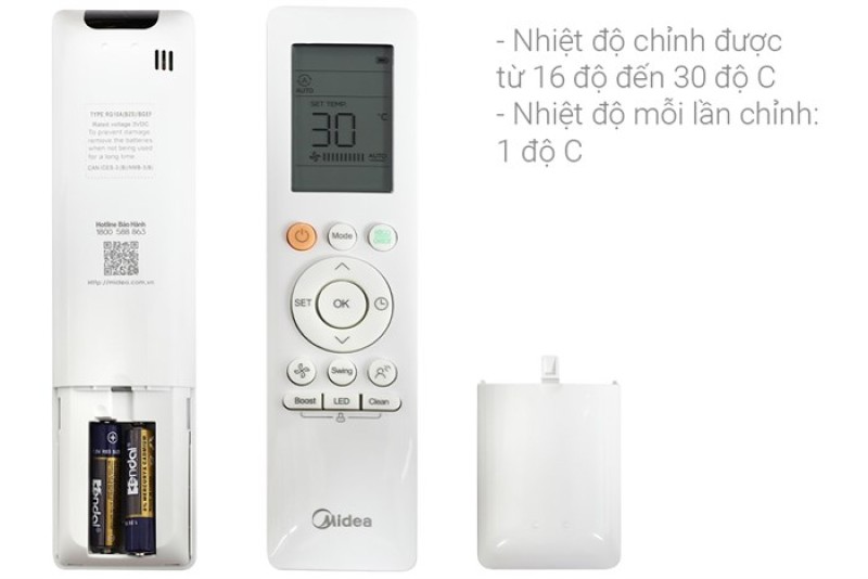 May lanh midea inverter 2 hp msaga 18crdn8 14