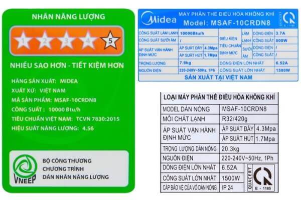 May lanh midea msaf 10crdn8